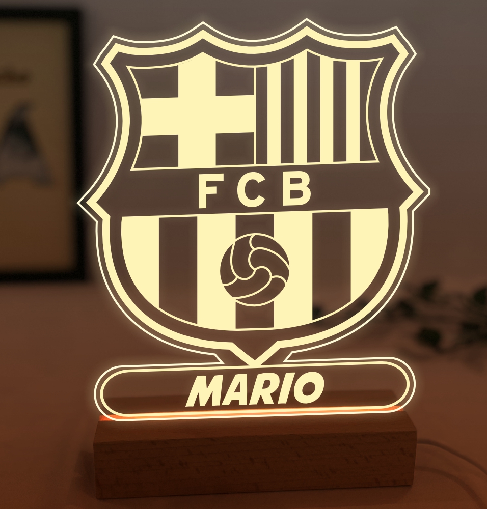 Real Betis Balompié escudo - Lámpara con iluminación LED